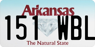 AR license plate 151WBL