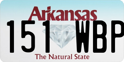 AR license plate 151WBP