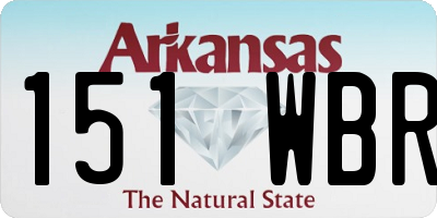 AR license plate 151WBR