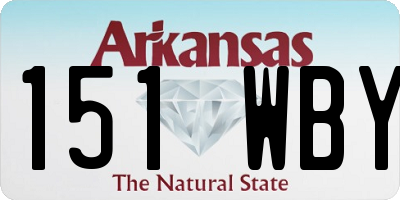 AR license plate 151WBY