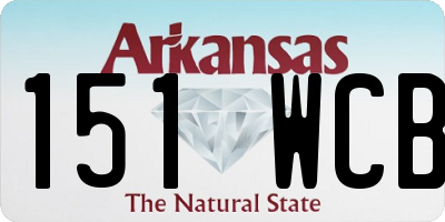 AR license plate 151WCB