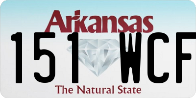 AR license plate 151WCF
