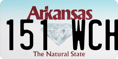AR license plate 151WCH