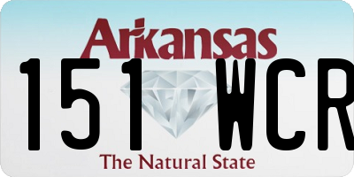 AR license plate 151WCR