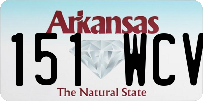 AR license plate 151WCV