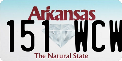 AR license plate 151WCW