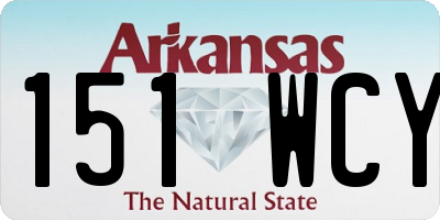 AR license plate 151WCY