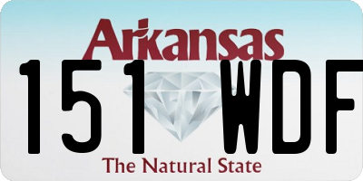 AR license plate 151WDF
