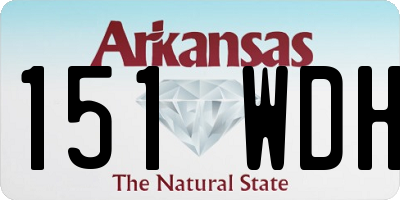 AR license plate 151WDH