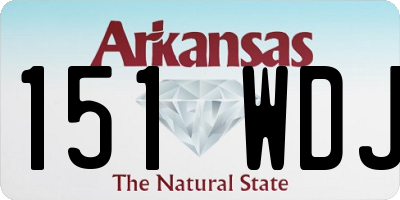 AR license plate 151WDJ