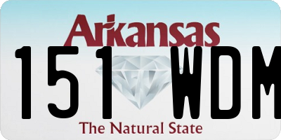 AR license plate 151WDM