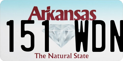 AR license plate 151WDN