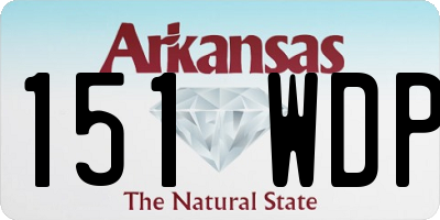 AR license plate 151WDP