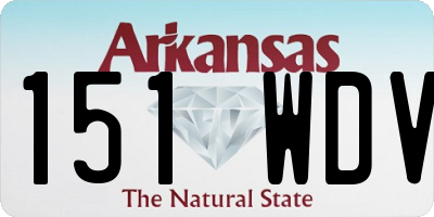 AR license plate 151WDV