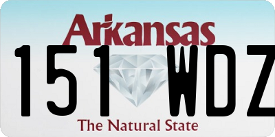 AR license plate 151WDZ