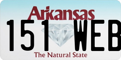 AR license plate 151WEB