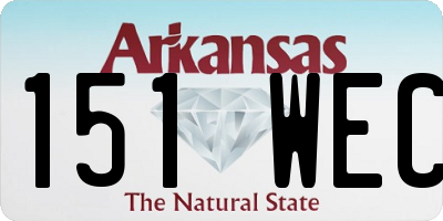 AR license plate 151WEC