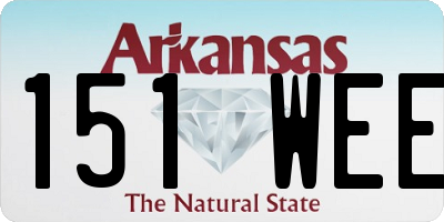 AR license plate 151WEE