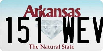 AR license plate 151WEV