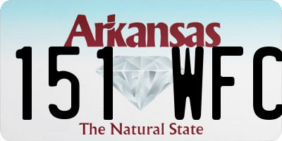 AR license plate 151WFC