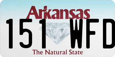 AR license plate 151WFD