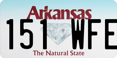 AR license plate 151WFE