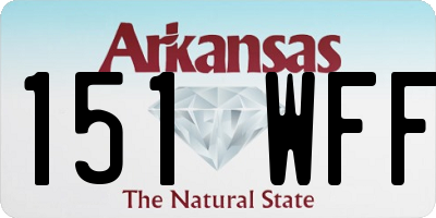 AR license plate 151WFF