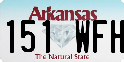 AR license plate 151WFH