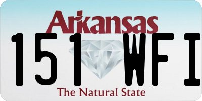 AR license plate 151WFI