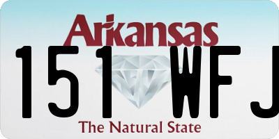 AR license plate 151WFJ
