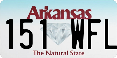 AR license plate 151WFL