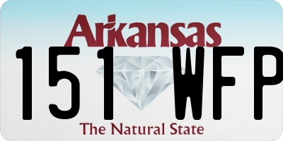 AR license plate 151WFP
