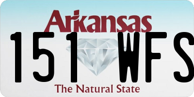 AR license plate 151WFS