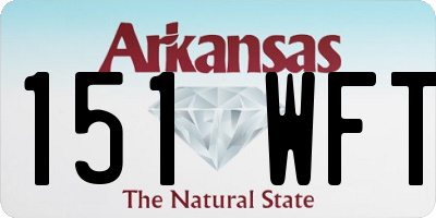 AR license plate 151WFT