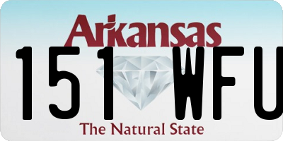 AR license plate 151WFU