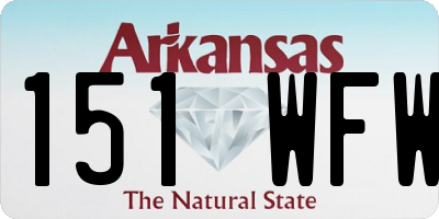AR license plate 151WFW