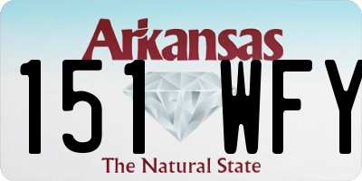 AR license plate 151WFY