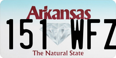 AR license plate 151WFZ