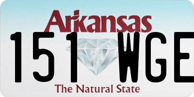 AR license plate 151WGE