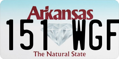 AR license plate 151WGF