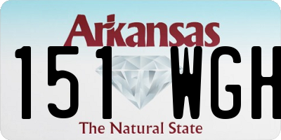 AR license plate 151WGH