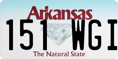 AR license plate 151WGI