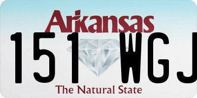 AR license plate 151WGJ
