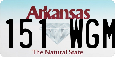 AR license plate 151WGM