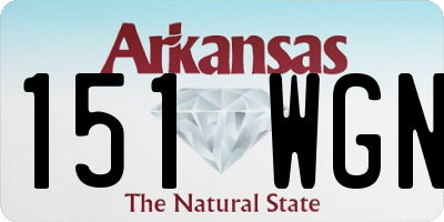 AR license plate 151WGN