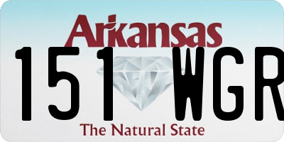 AR license plate 151WGR