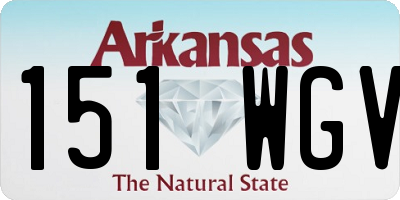 AR license plate 151WGV