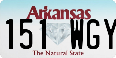 AR license plate 151WGY