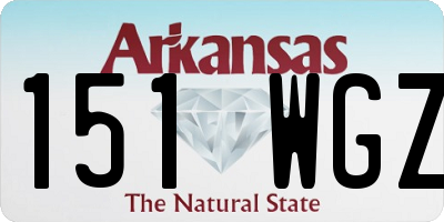 AR license plate 151WGZ