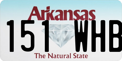 AR license plate 151WHB